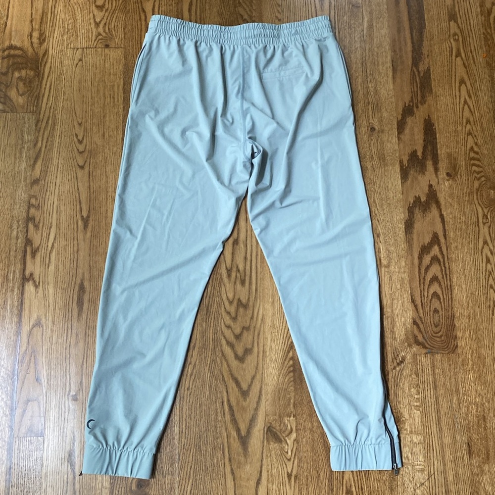 Zyia athletic jogger mint color zippered ankle comfort pants size large - Picture 2 of 10